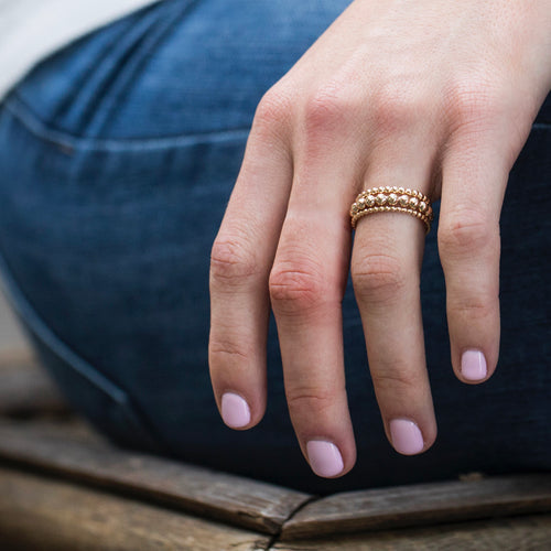 Classic 3mm Gold Bead Ring