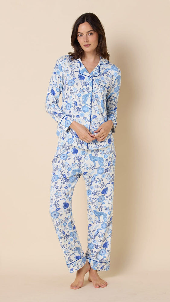 Savannah Soirée Pima Knit Long-Sleeved Pajama Set