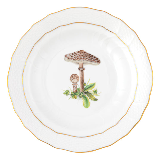 Mushroom Luncheon Plate in Multi - Motif 5