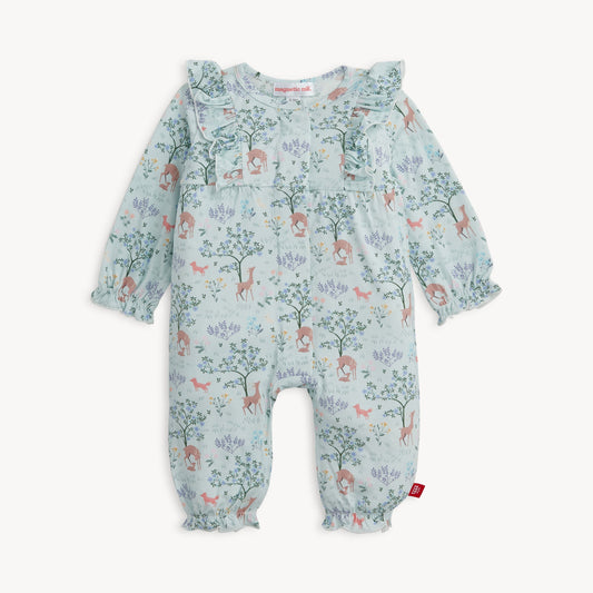 Love You Deerly Modal Ruffle Romper