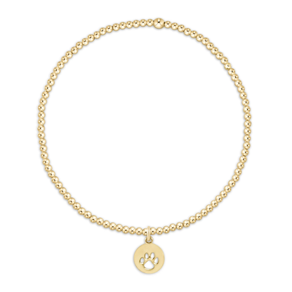 eGirl Classic Gold 2mm Charm/Disc Bracelet
