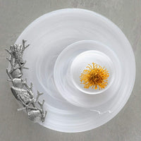 Alabaster White Seaside Platter