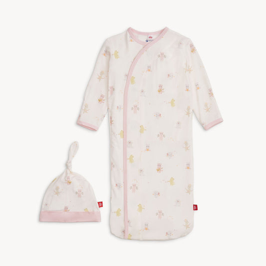 Pink Baby Beats Modal Gown + Hat