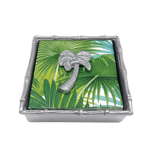 Palm Tree Bamboo Napkin Box Set