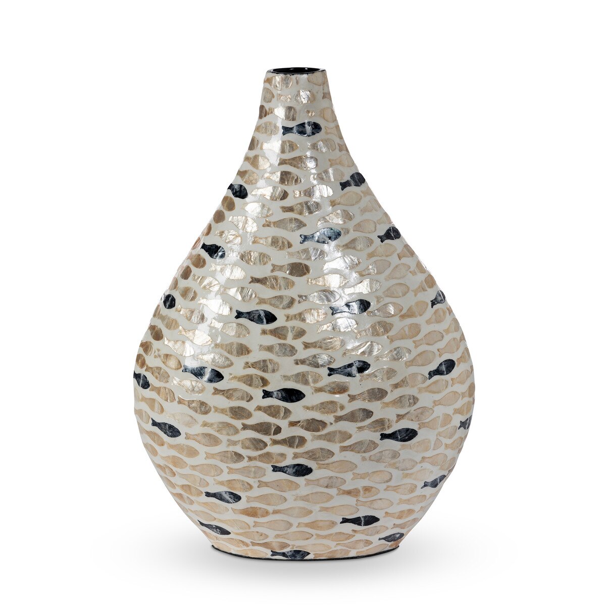 Capraia Coast Capiz Mosaic Vessel