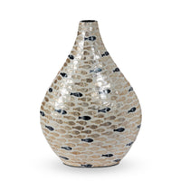 Capraia Coast Capiz Mosaic Vessel