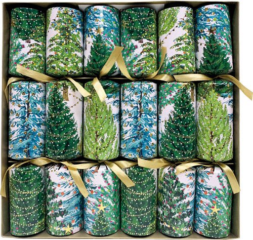 Christmas Trees With Lights Christmas Crackers