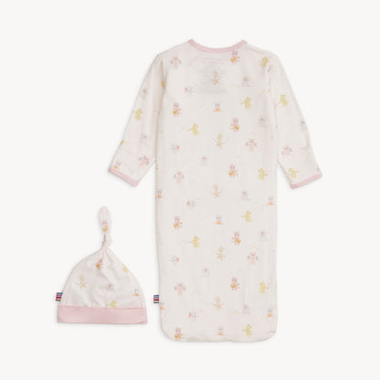 Pink Baby Beats Modal Gown + Hat