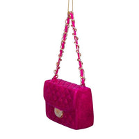 Ornament Glass Raspberry Allover Glitter Fashion Bag