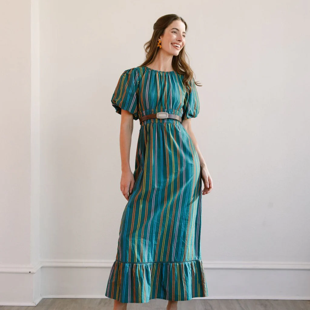 Puerto Stripe Jardin Dress