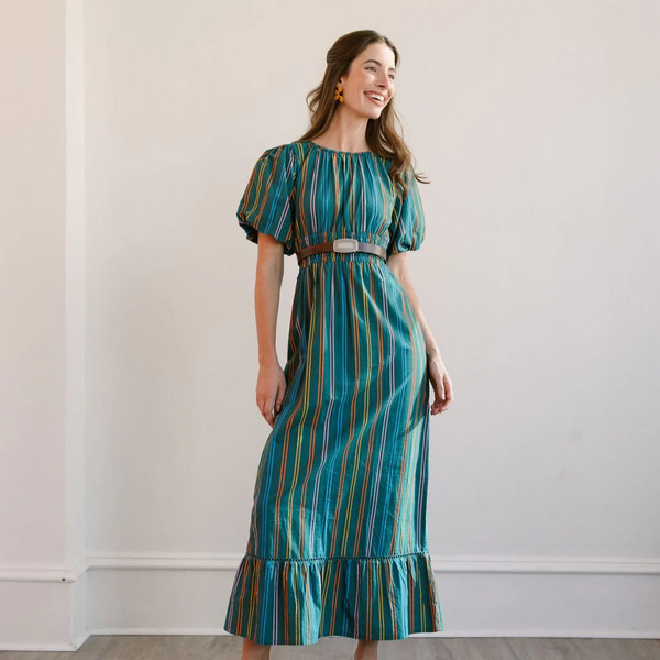 Puerto Stripe Jardin Dress