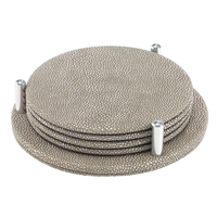 Stingray Round Coasters with Holder