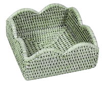 Rattan Scalloped Cocktail Holder