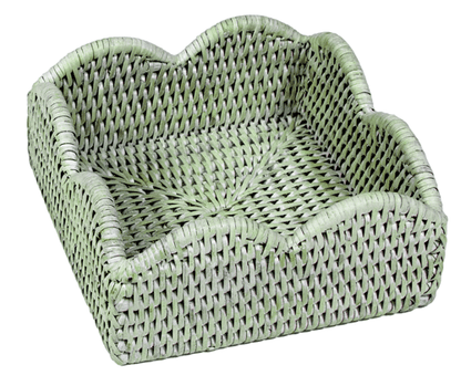 Rattan Scalloped Cocktail Holder