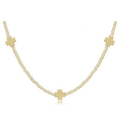Signature Cross Gold Choker