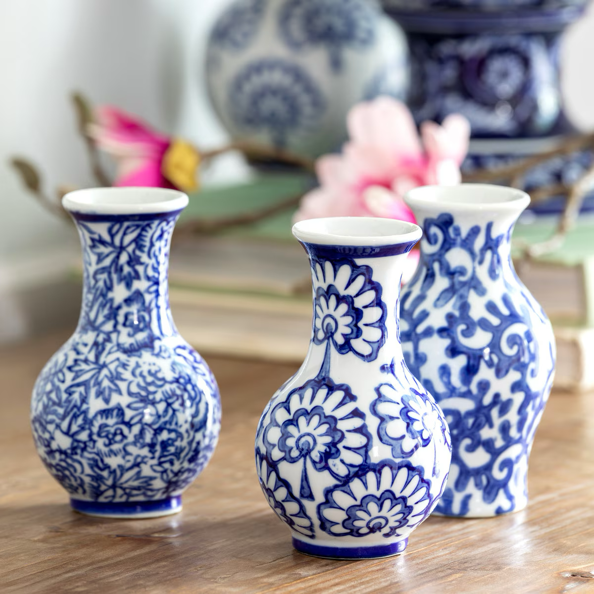 Porcelain Vine Petite Vase, Assorted Styles