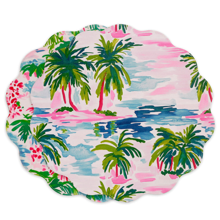 VIDA Reversible Round Placemats Set of 4