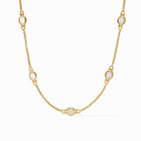 Saratoga Stone Station Necklace - Mother of Pearl