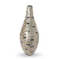 Capraia Coast Capiz Mosaic Vessel