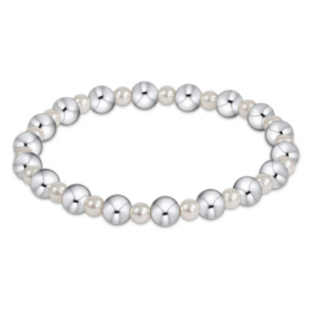 Grateful 4mm Pearl Bead Bracelet