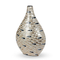 Capraia Coast Capiz Mosaic Vessel