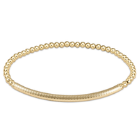 extends bliss bar smooth gold 3mm bracelet