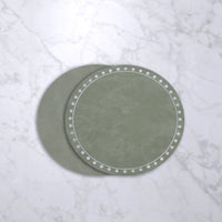 VIDA Round Embroidered Dots 15.5" Round Placemats