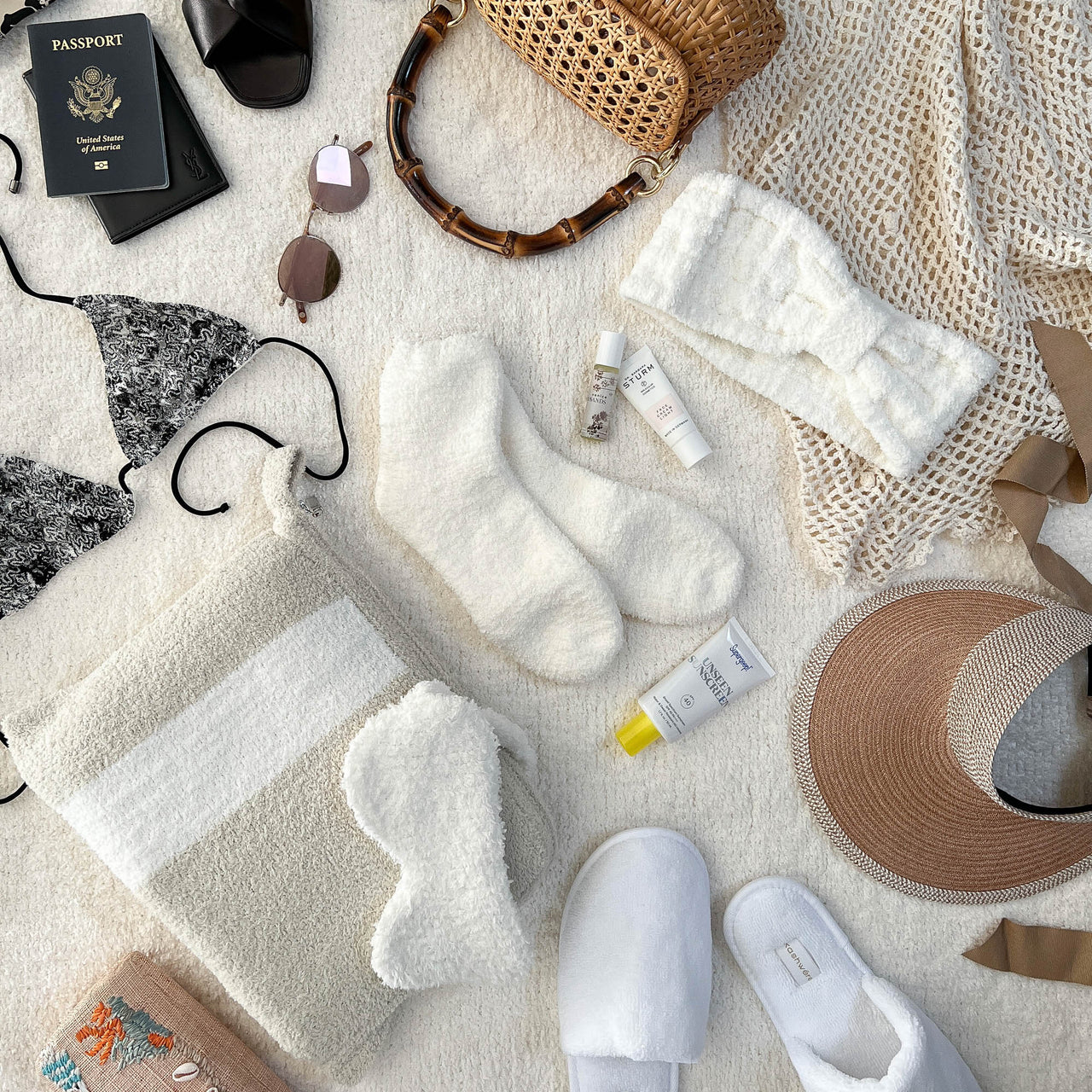 Chenilla Fine™ Stripe Travel Blanket