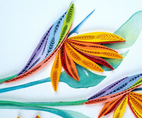 Quilling Card Quilled Bird of Paradise Greeting Card