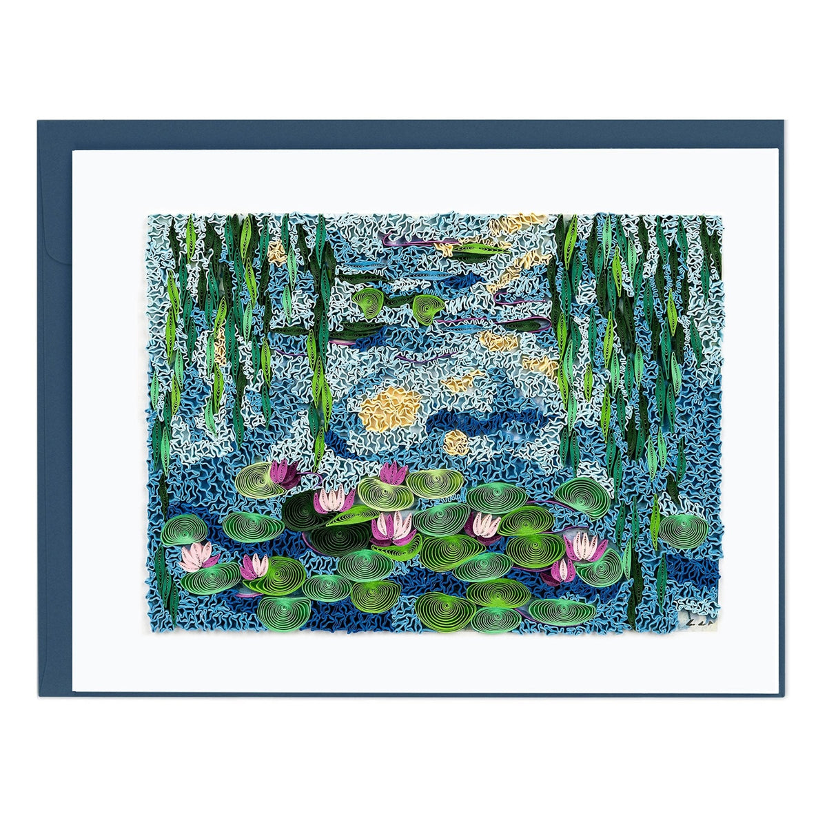 Quilling Card Quilled Artist Series - Water Lilies 1916-19, Monet