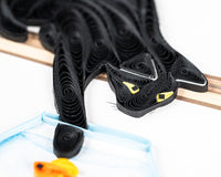 Quilling Card Quilled Mischievous Cat Greeting Card
