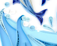 Quilling Card Quilled Jumping Dolphins Greeting Card