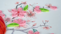 Quilling Card Quilled Cardinal & Cherry Blossom Greeting Card