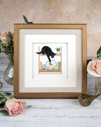 Quilling Card Quilled Mischievous Cat Greeting Card