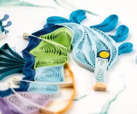 Quilling Card Quilled Colorful Seahorse Greeting Card