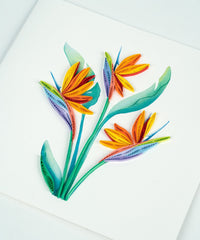 Quilling Card Quilled Bird of Paradise Greeting Card