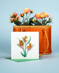 Quilling Card Quilled Bird of Paradise Greeting Card