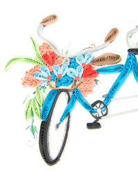Quilling Card Quilled Tandem Bicycle Anniversary Card