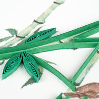 Quilling Card Quilled Bamboo & Birds Greeting Card