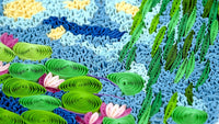 Quilling Card Quilled Artist Series - Water Lilies 1916-19, Monet