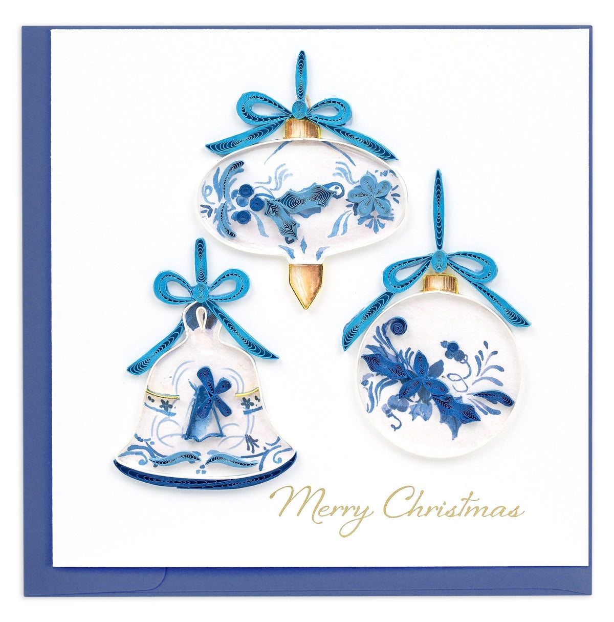 Quilling Card Quilled Delft Blue Ornaments Greeting Card