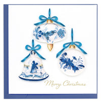 Quilling Card Quilled Delft Blue Ornaments Greeting Card