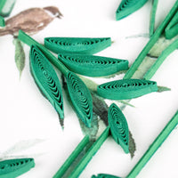 Quilling Card Quilled Bamboo & Birds Greeting Card