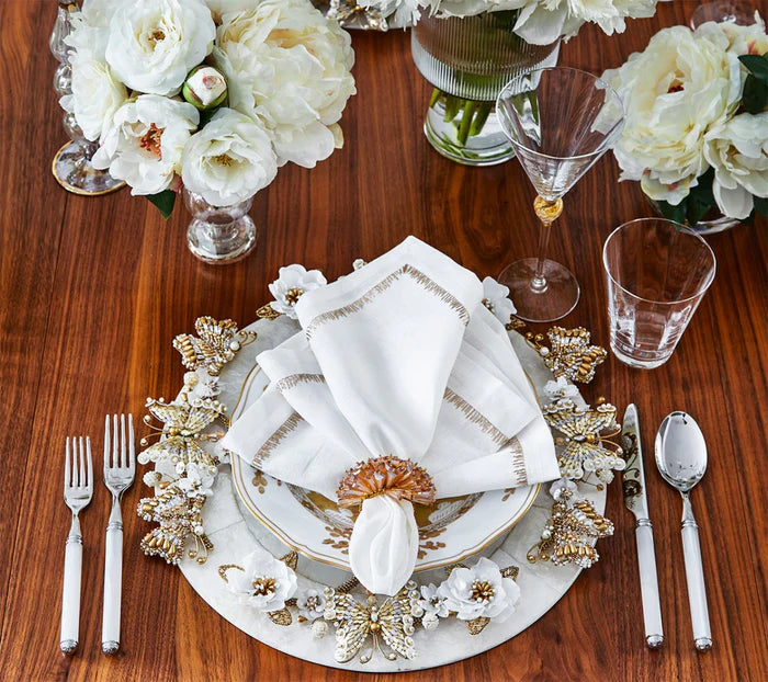 Round Capiz Placemat in Natural