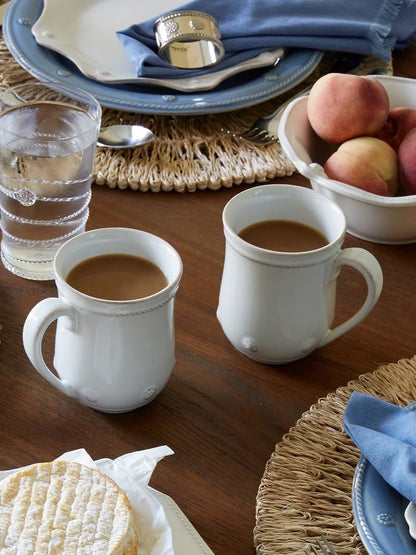 Berry & Thread Flared Mug - Whitewash