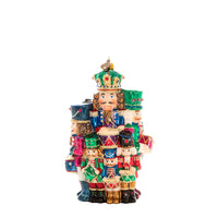 12 Drummers Drumming Glass Ornament
