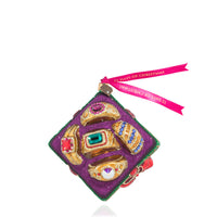 Five Golden Rings Glass Ornament