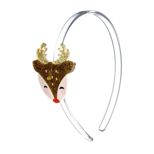 Lilies & Roses NY Reindeer Gold Headband