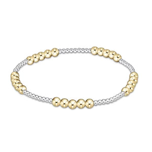 Classic Blissful Mix Metal Bead Bracelet