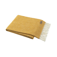 Ochre Italian Herringbone Throw